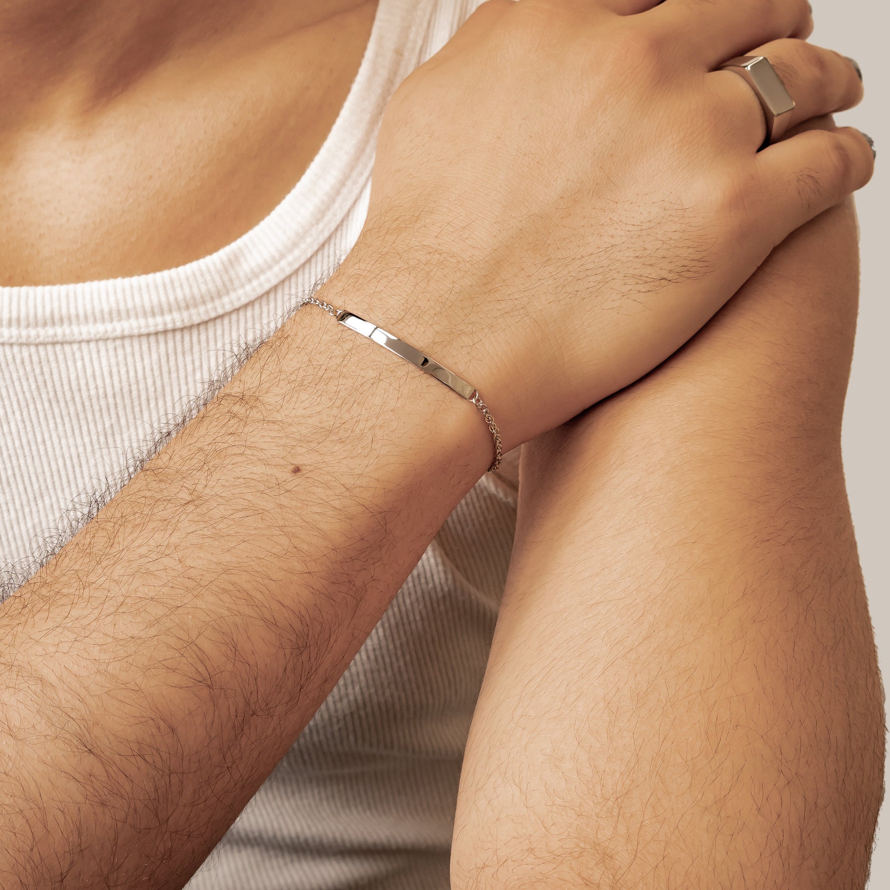 Bar Cable Chain Bracelet Waterproof