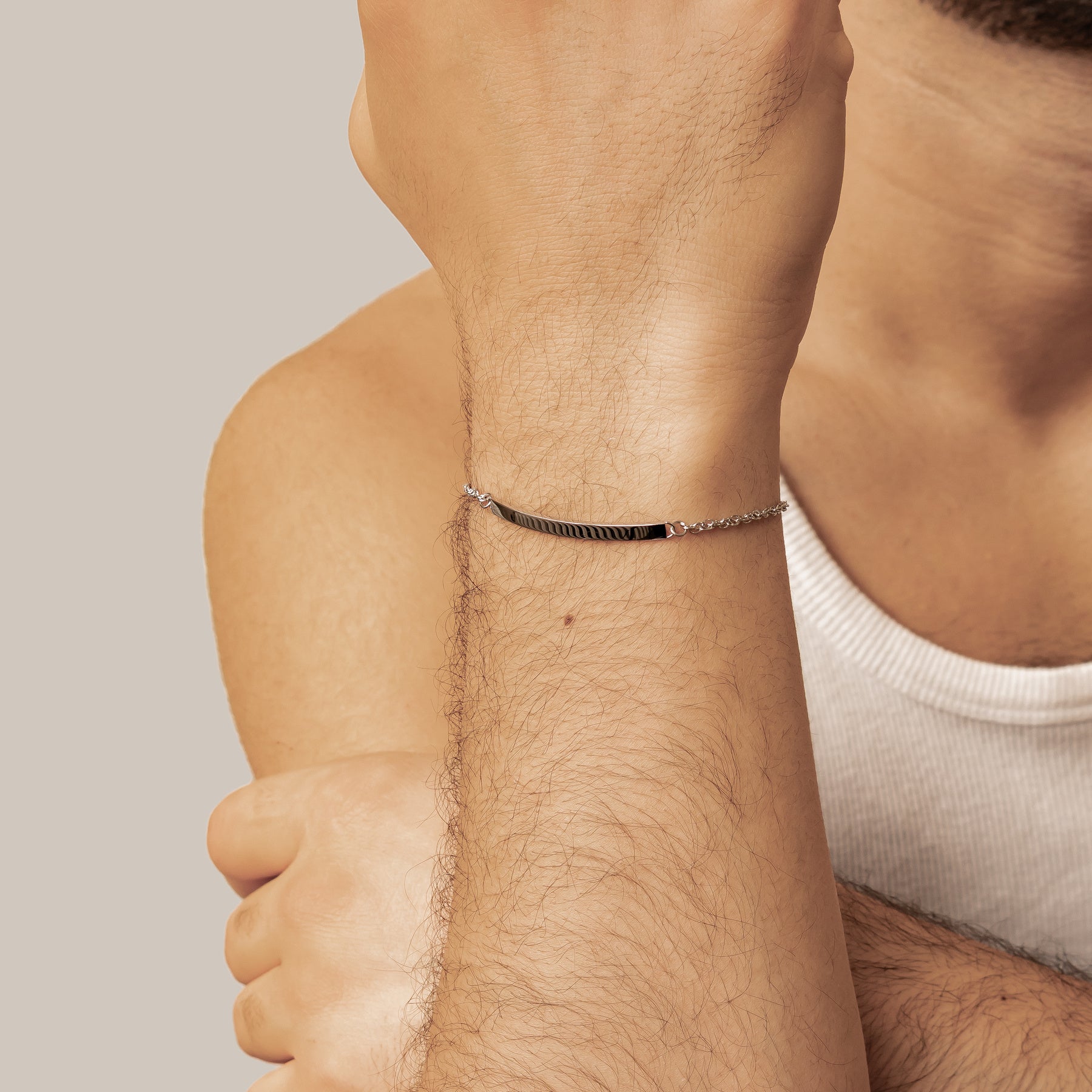 Bar Cable Chain Bracelet Waterproof