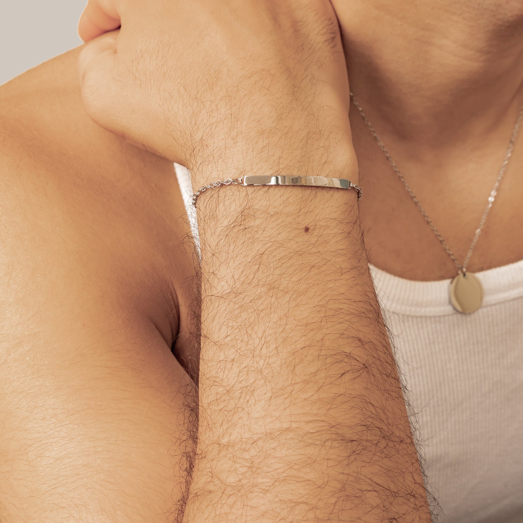 Bar Cable Chain Bracelet Waterproof