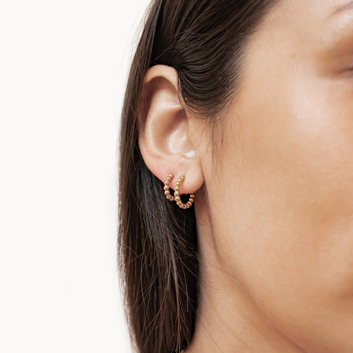 Créoles Texture Perles Waterproof