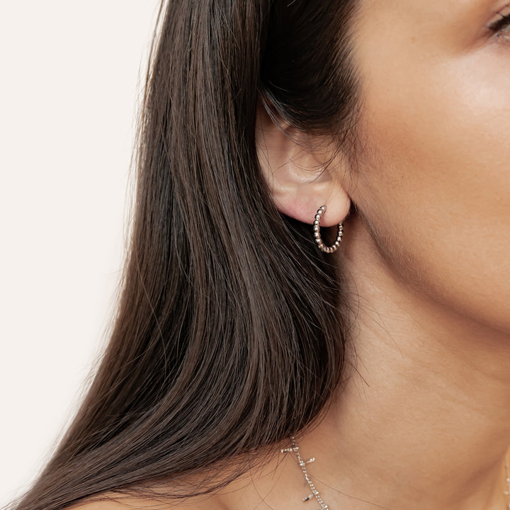 Créoles Texture Perles Waterproof