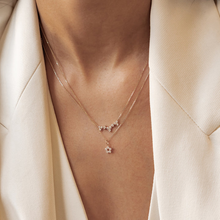 14K Gold Kette mit Anhänger Wachstum