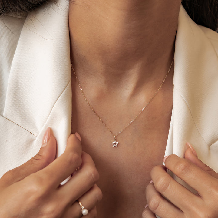 14K Gold Kette mit Anhänger Wachstum