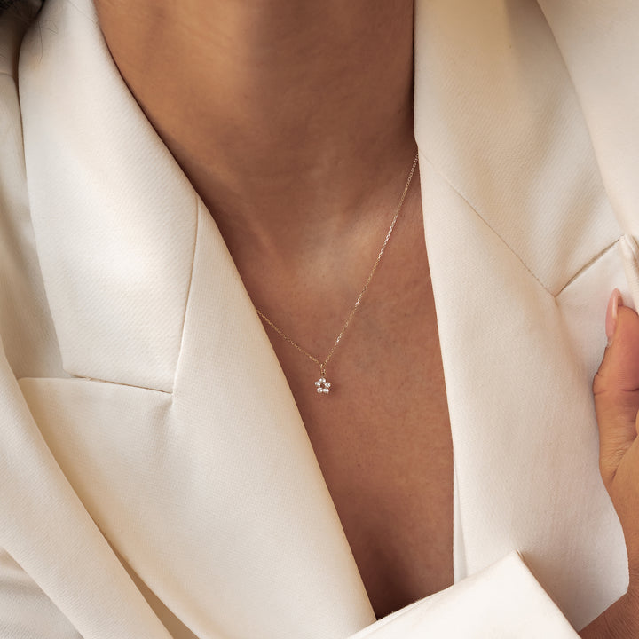 14K Gold Kette mit Anhänger Wachstum