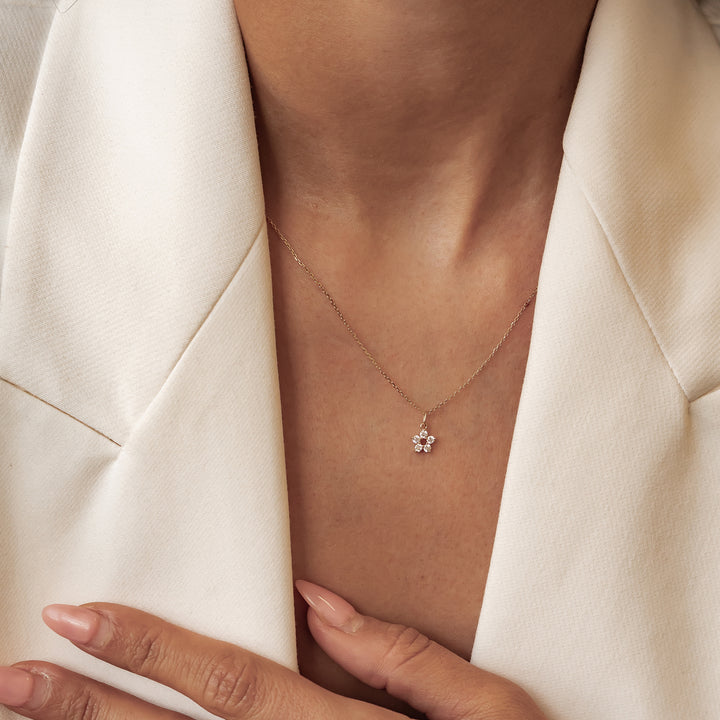 14K Gold Kette mit Anhänger Wachstum