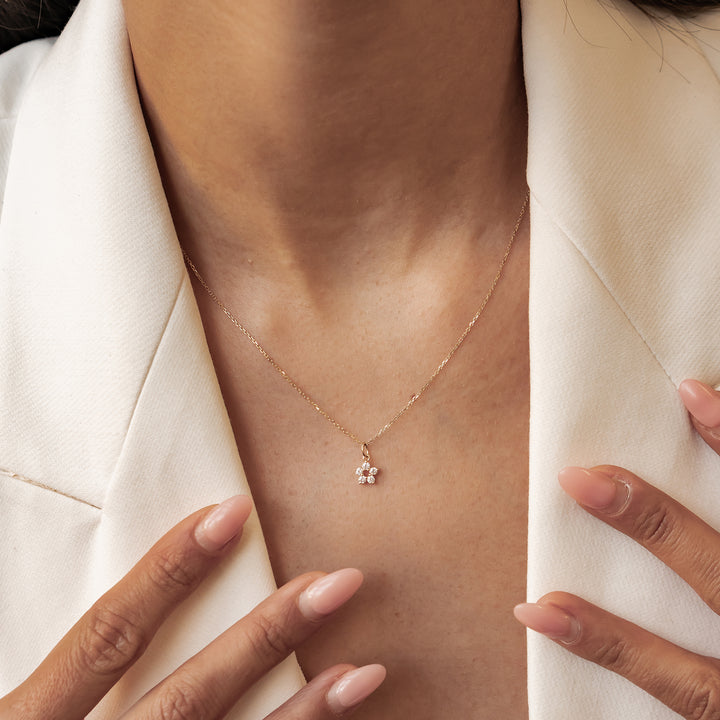 14K Gold Kette mit Anhänger Wachstum
