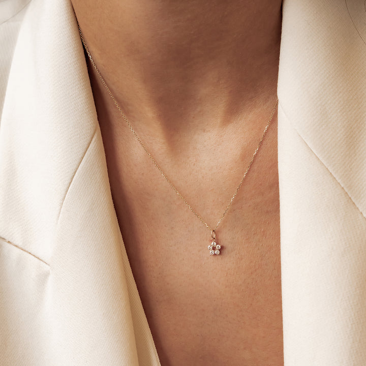 14K Gold Kette mit Anhänger Wachstum
