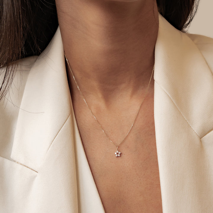 14K Gold Kette mit Anhänger Wachstum