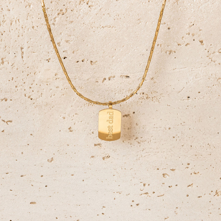 Collier Best Dad Waterproof