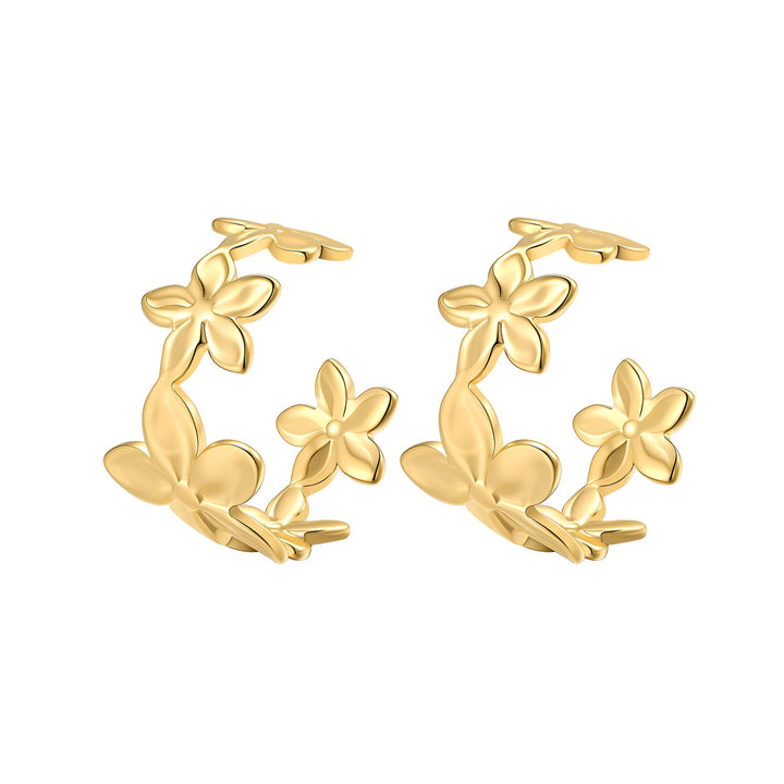 Pendientes Aros Flor Bloom Waterproof