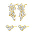 Blooming Flower Earring Set Sterling Silver