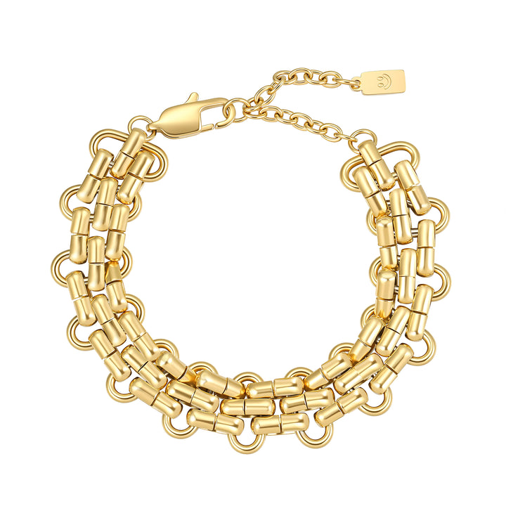 Bold Interlocking Chain Bracelet Waterproof