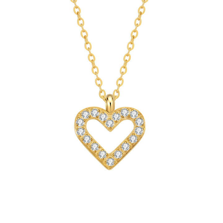 Bond Heart Crystal Necklace Waterproof