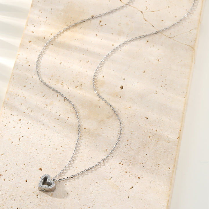 Bond Heart Crystal Necklace Waterproof