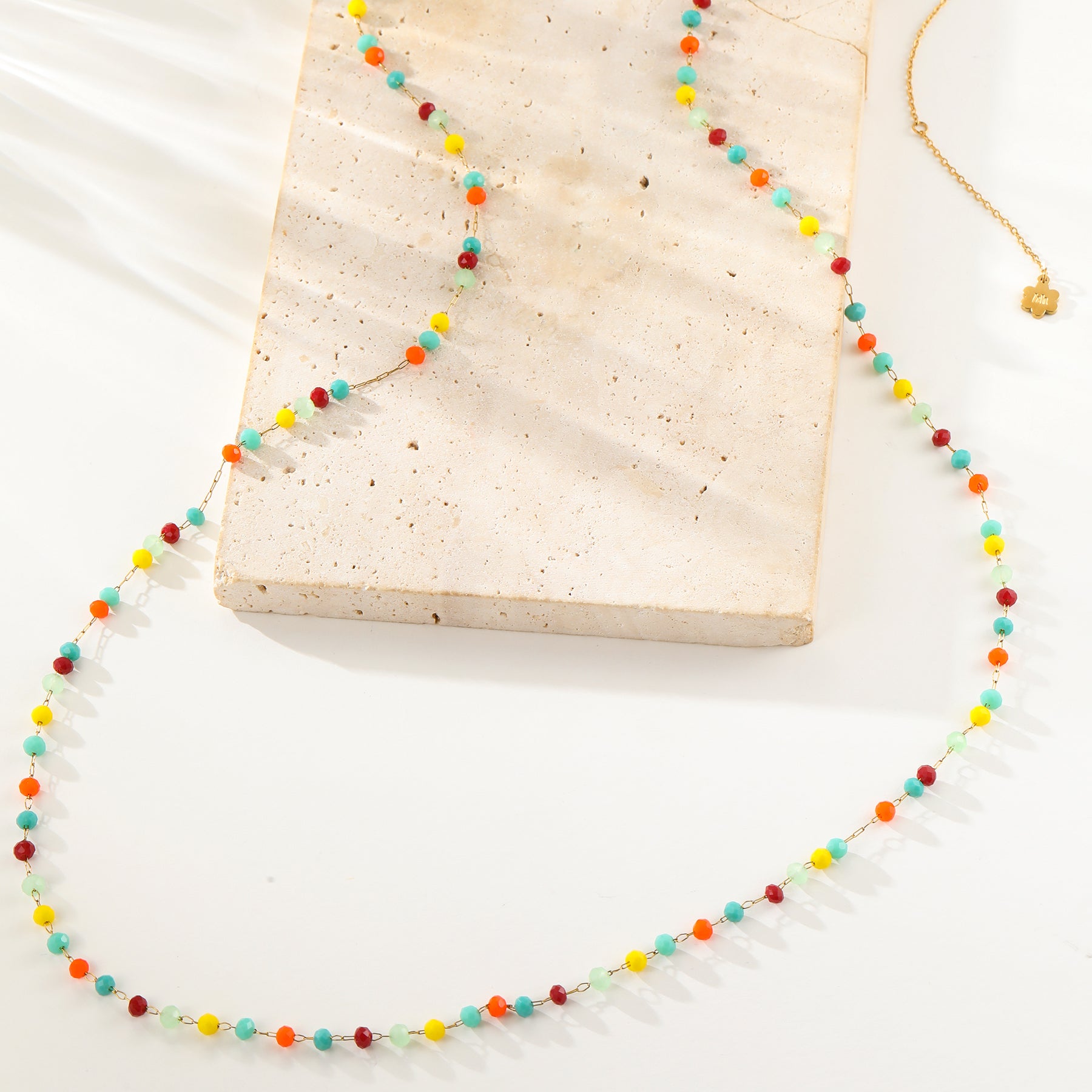 Bright Multicolor Bead Belly Chain Waterproof