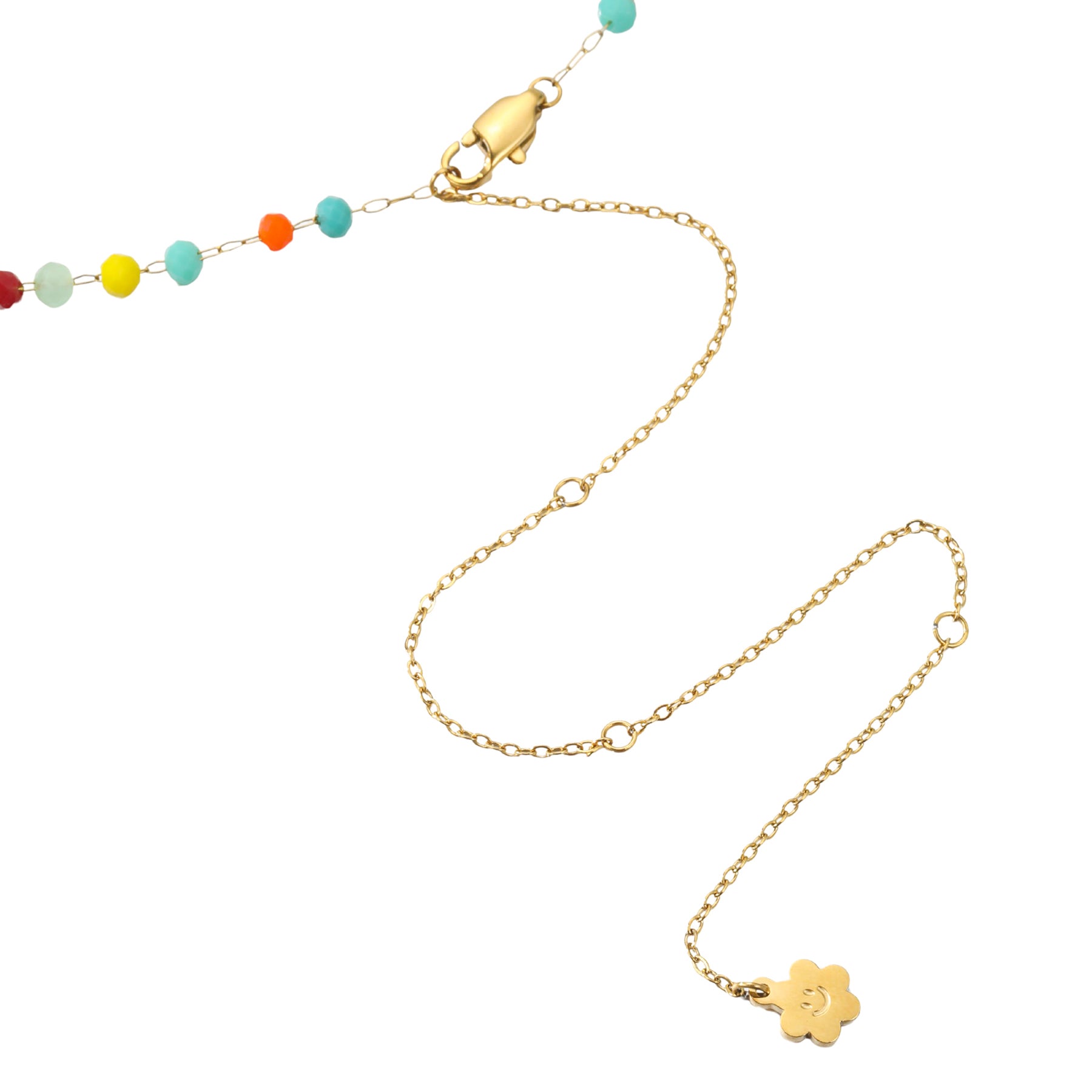 Bright Multicolor Bead Belly Chain Waterproof