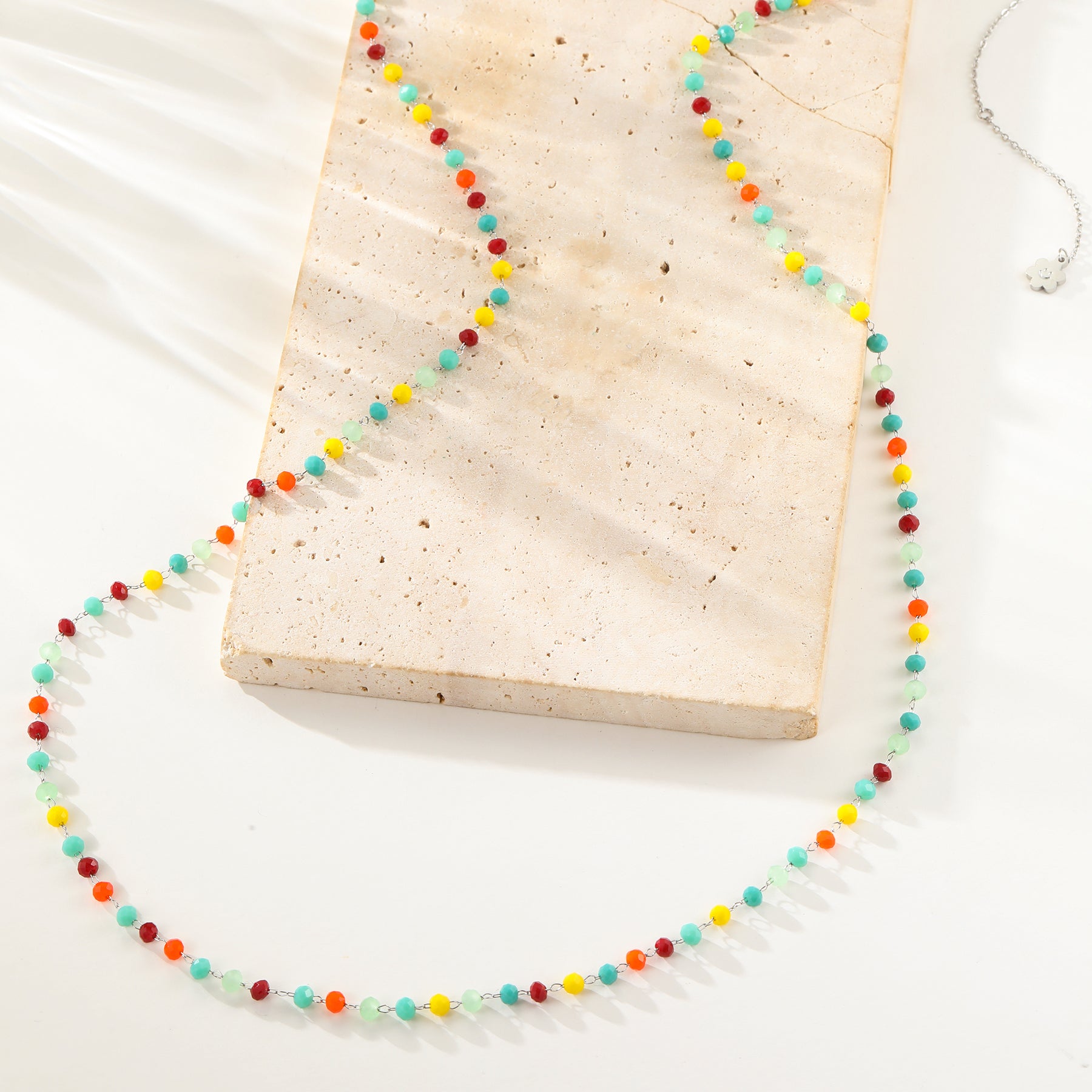 Bright Multicolor Bead Belly Chain Waterproof