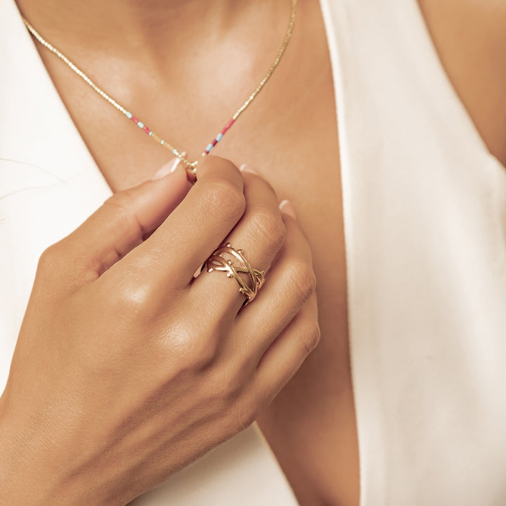 Bague Bubble Torsadée Waterproof