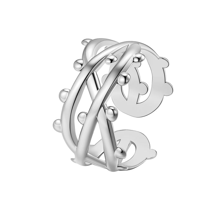 Gedrehter Bubble Open Ring – Wasserfest