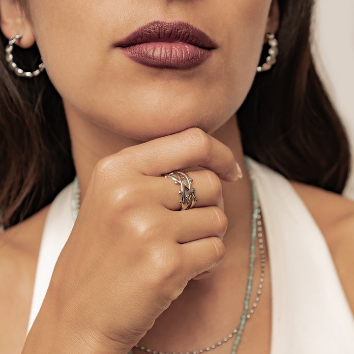 Bague Bubble Torsadée Waterproof