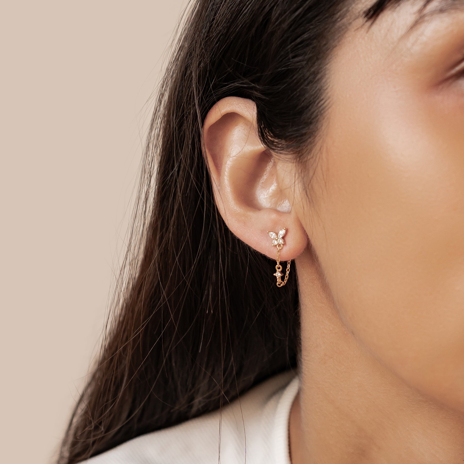 Butterfly Blossom Earrings Set Sterling Silver