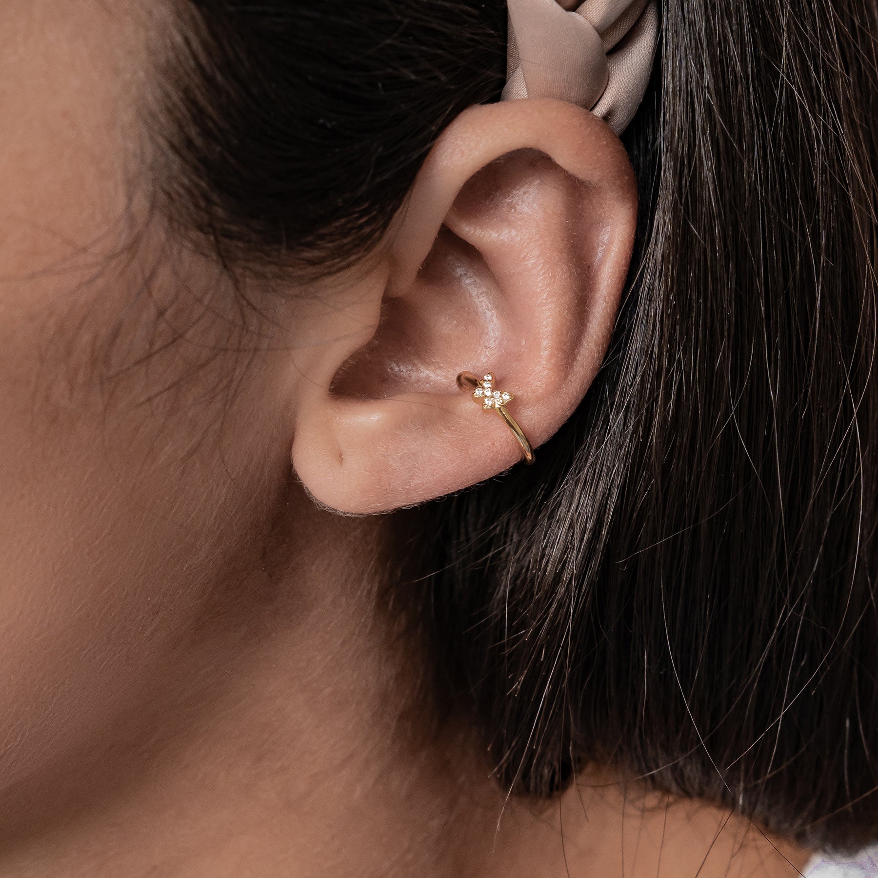 Ear Cuff Papillon Sterling Argent