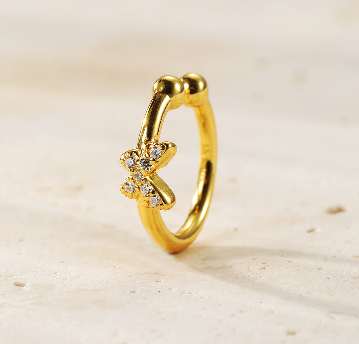 Ear Cuff Papillon Sterling Argent