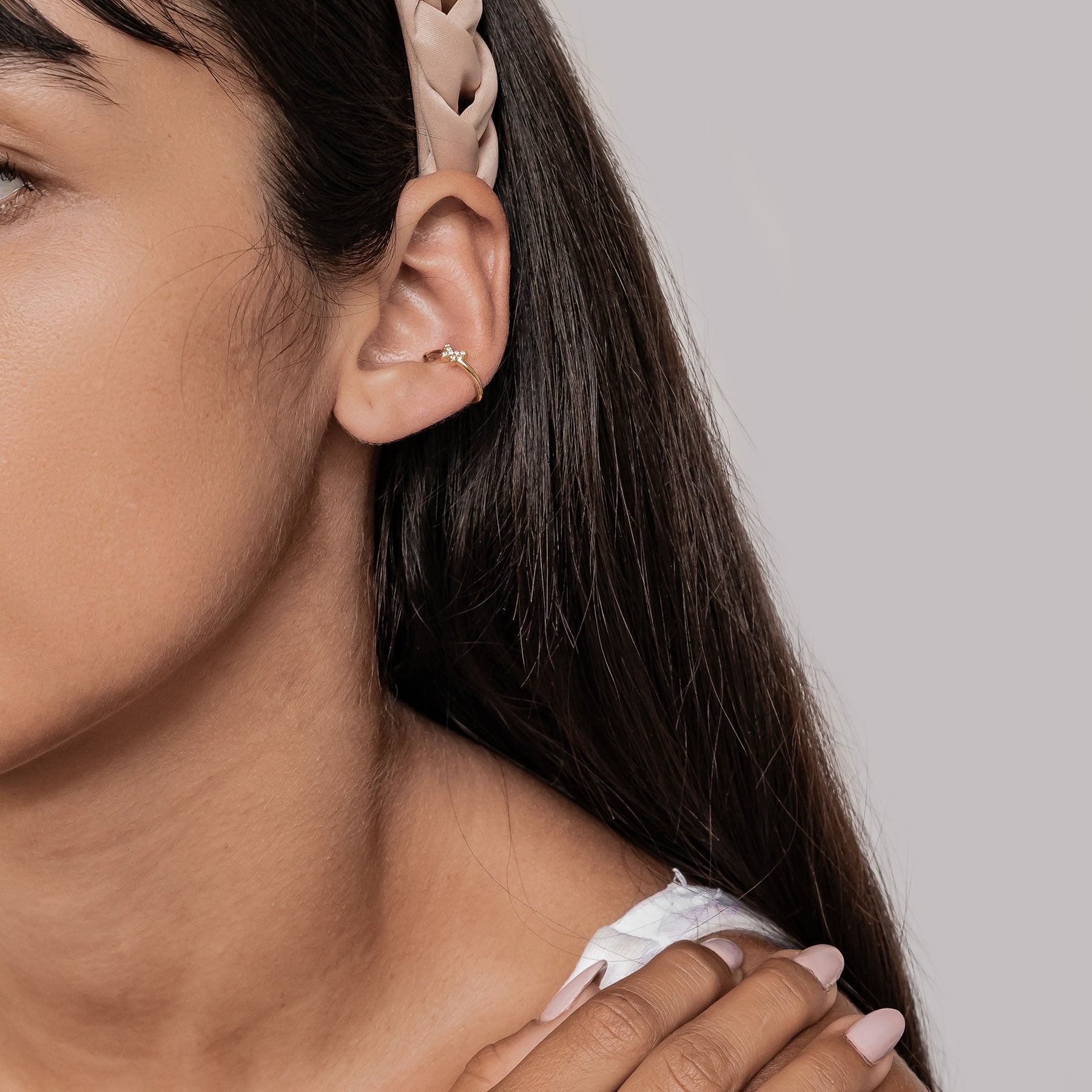 Ear Cuff Papillon Sterling Argent