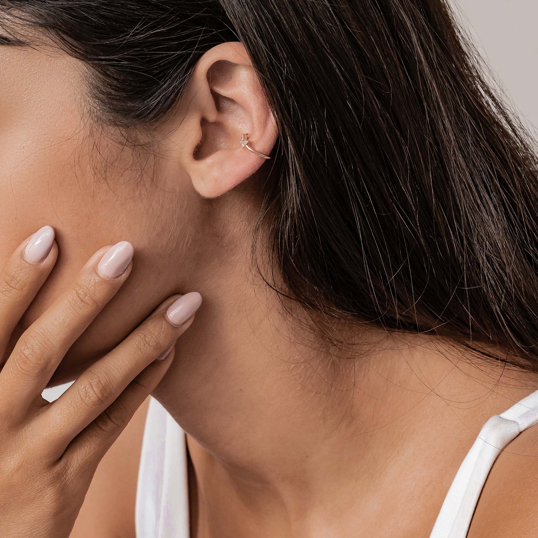 Ear Cuff Papillon Sterling Argent