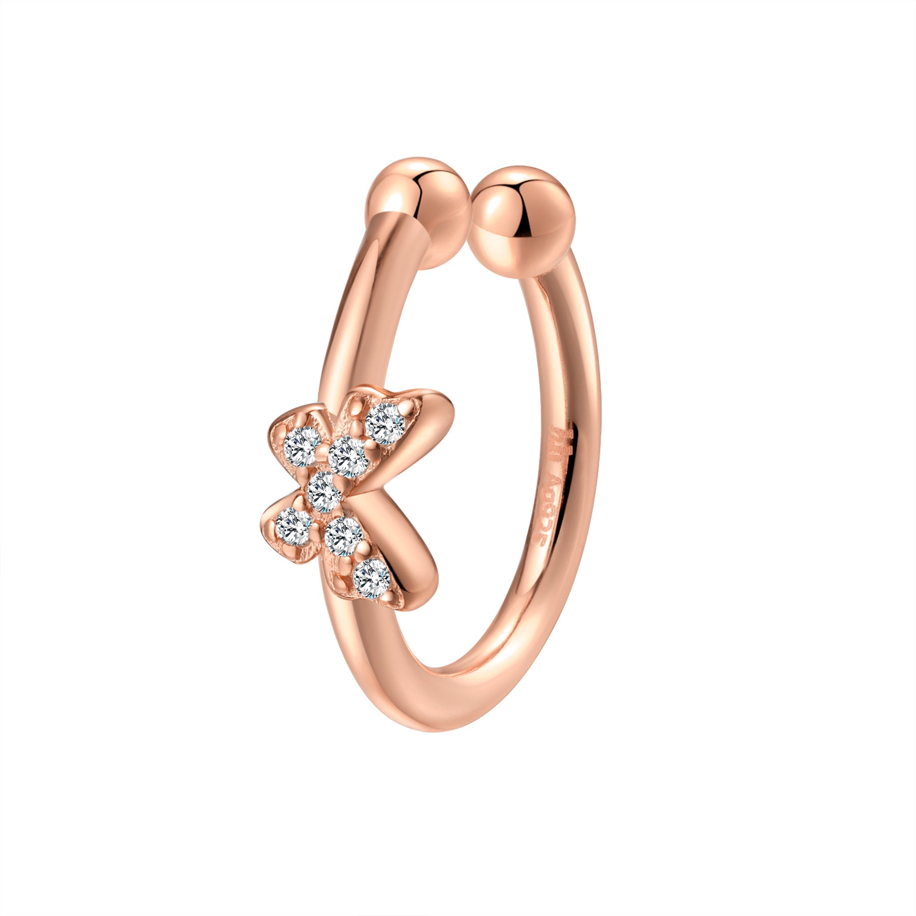 Ear Cuff Papillon Sterling Argent