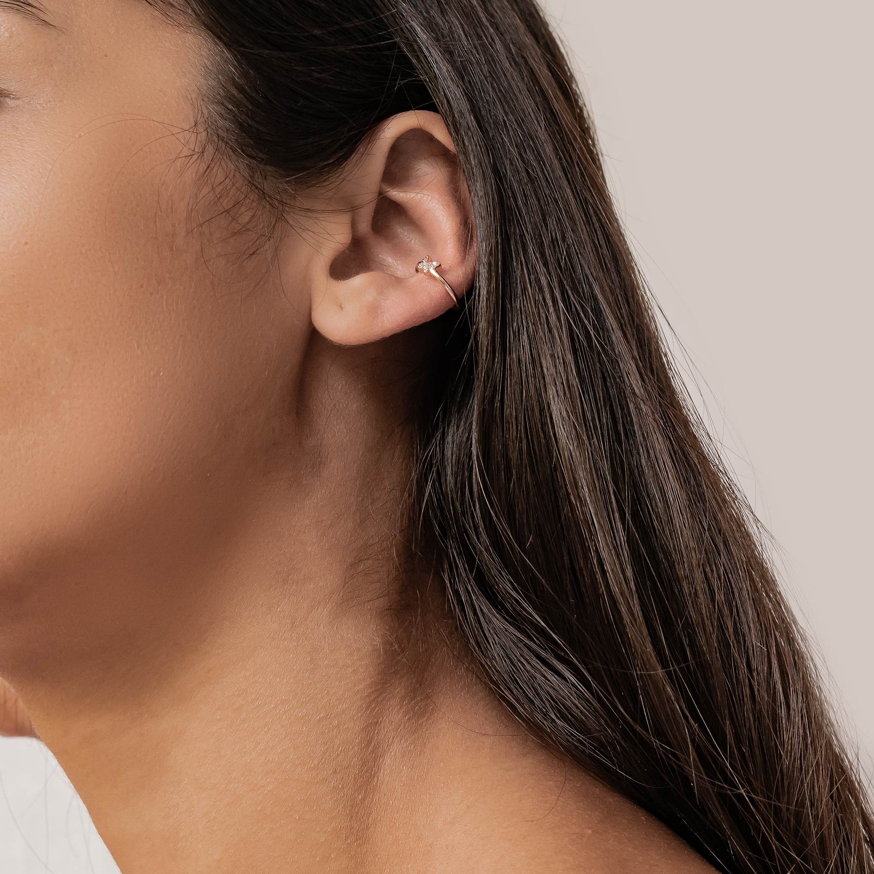 Ear Cuff Papillon Sterling Argent