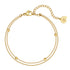 Layered Bobble Chain Bracelet Gold
