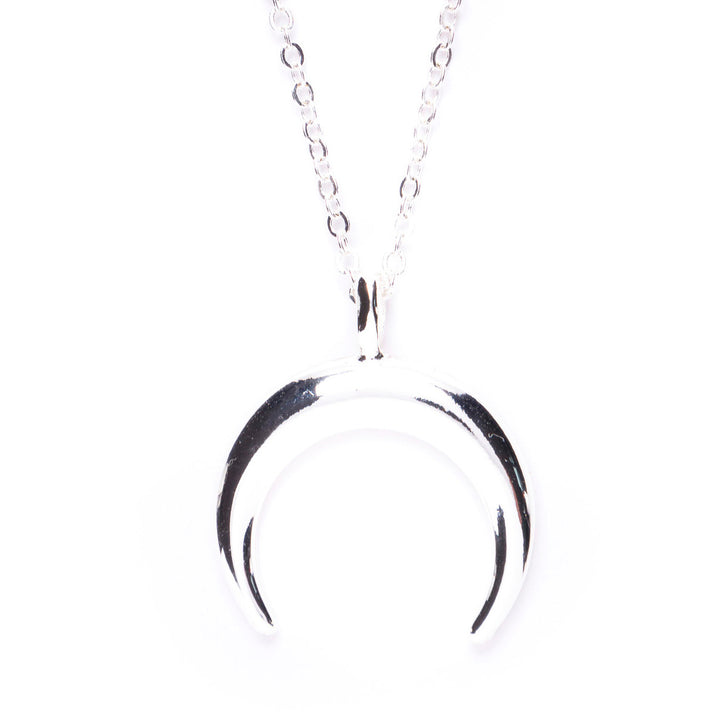 Collar Media Luna en Plata
