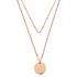 Collier Multi Rangs Cercle Or Rose