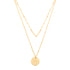 Layered Circle Necklace Gold