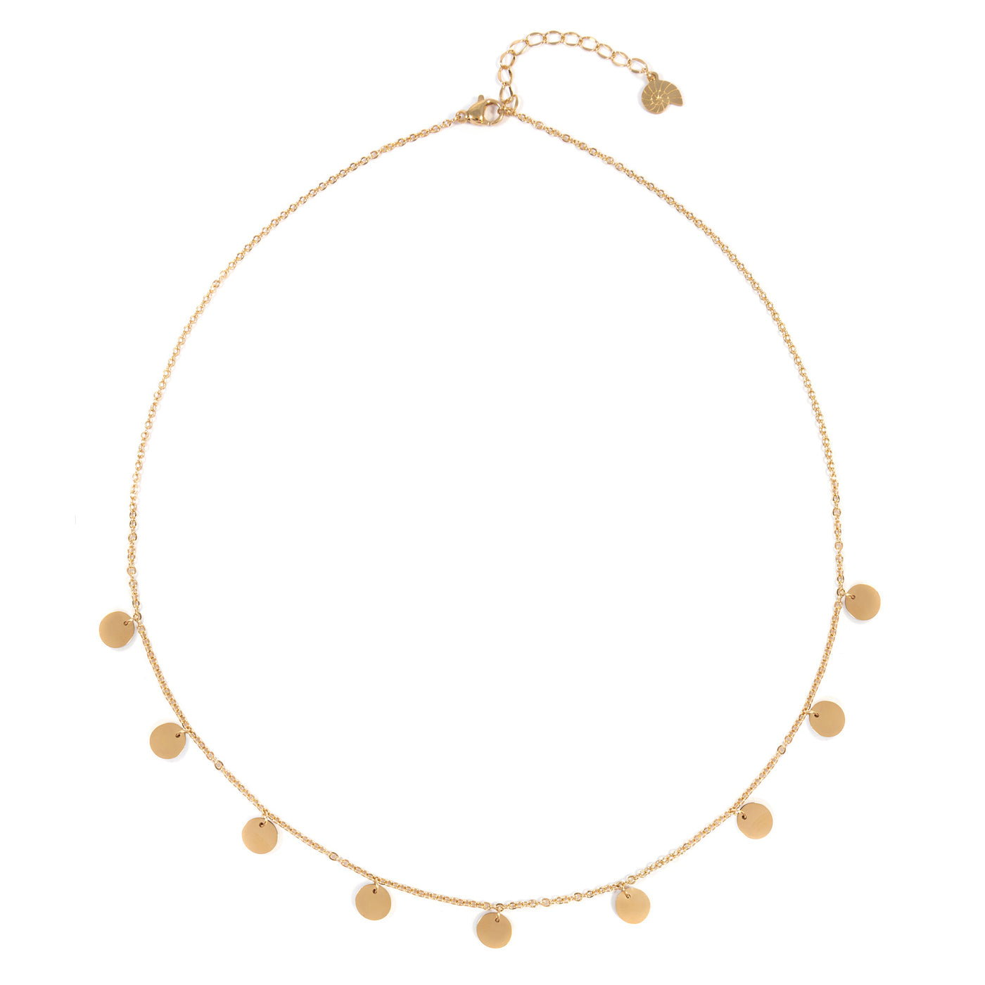 Multi Circles Necklace Gold