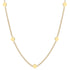 Kleine Plättchen Kette in Goldfarbe