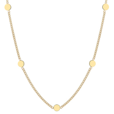 Kleine Plättchen Kette in Goldfarbe