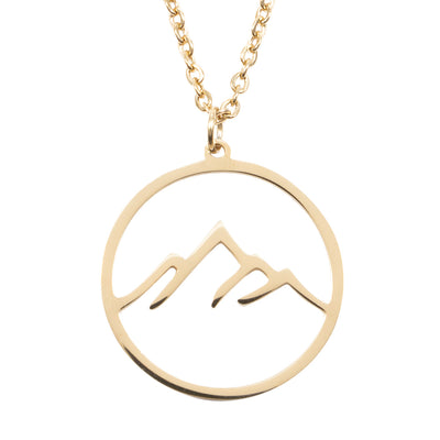 Mountain Necklace Gold