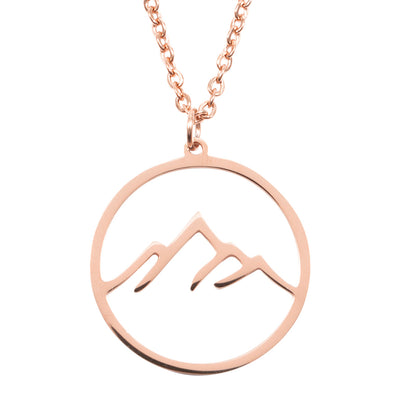 Collier Montagne en Or Rose