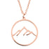 Mountain Necklace Rose Gold