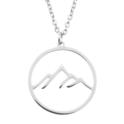 Mountain Necklace Silver