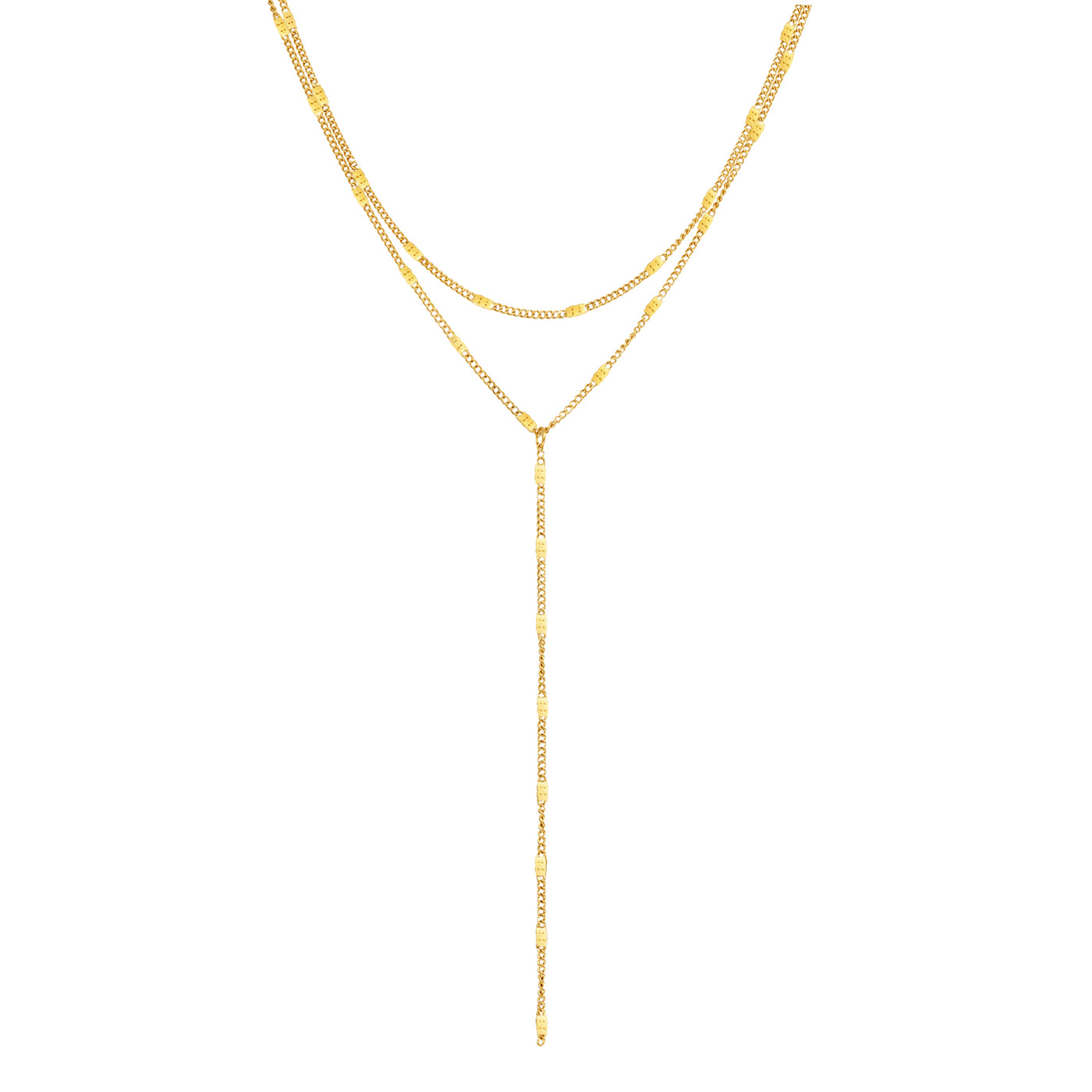 Collar Y a Capas en Oro
