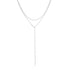 Collier Y Multi Rangs en Argent