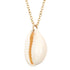Sea Shell Pendant Necklace Gold