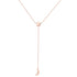 Collier Lasso Y Etoile Lune en Or Rose