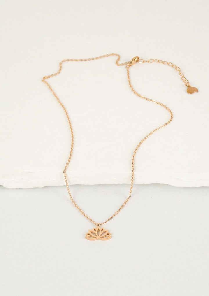 Lotus Kette Roségold