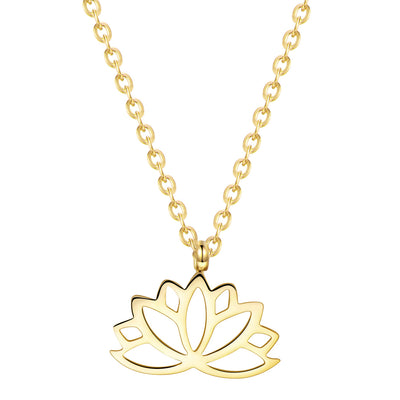 Lotus Kette Goldfarbe