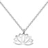 Collar de Colgante Loto en Plata