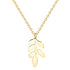 Pretty Leaf Necklace Gold